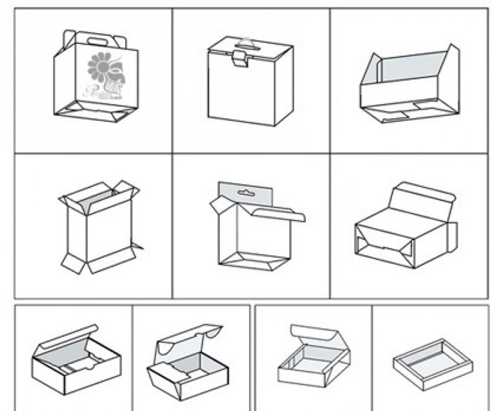 انواع الگوهای کارتن برای تولید جعبه